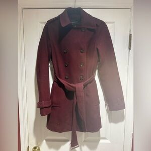Banana Republic Maroon Trench Coat